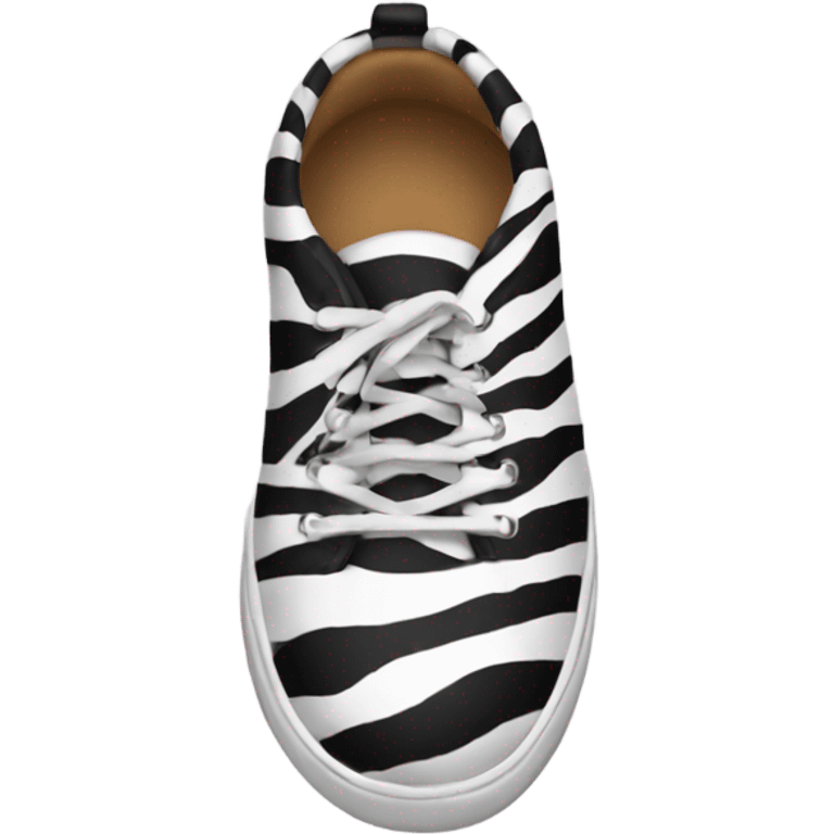 Zebra shoes emoji