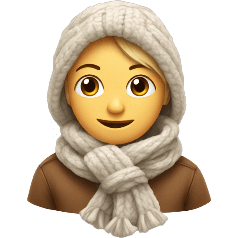 Cozy scarf emoji