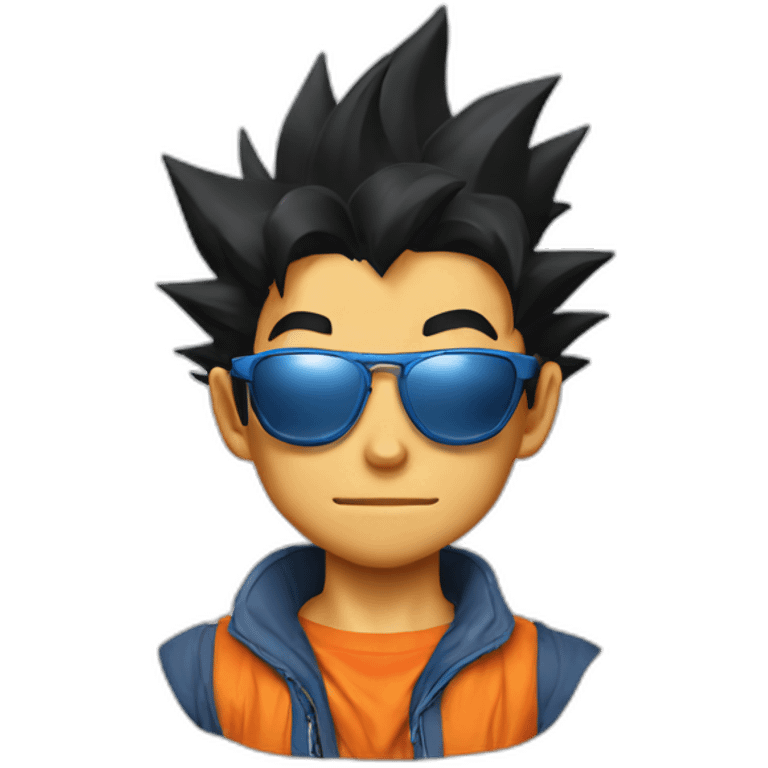 Goku with sunglasses emoji