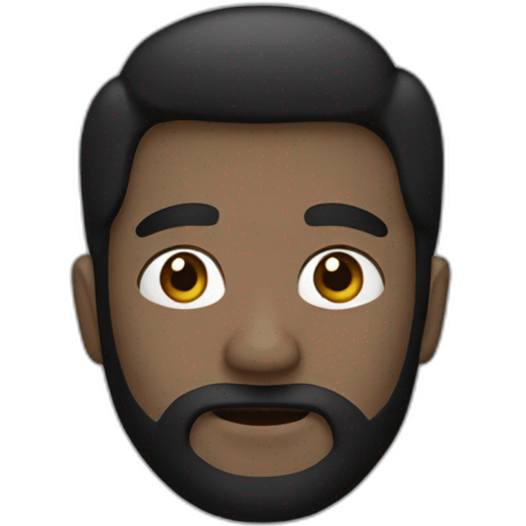 A man with a black hair wear a mask  emoji