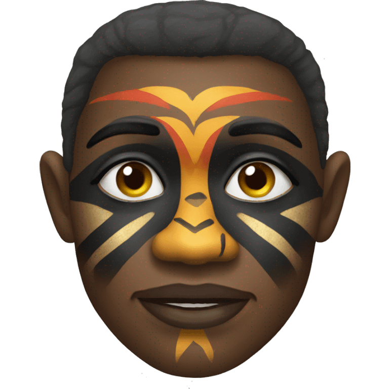 Papua New Guinean face paint emoji