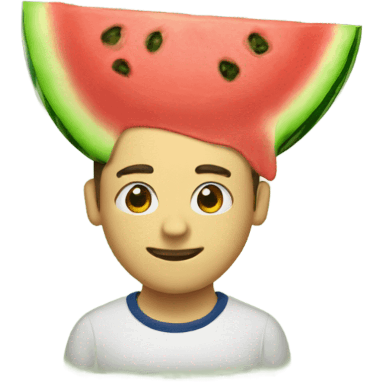 Watermelon head emoji