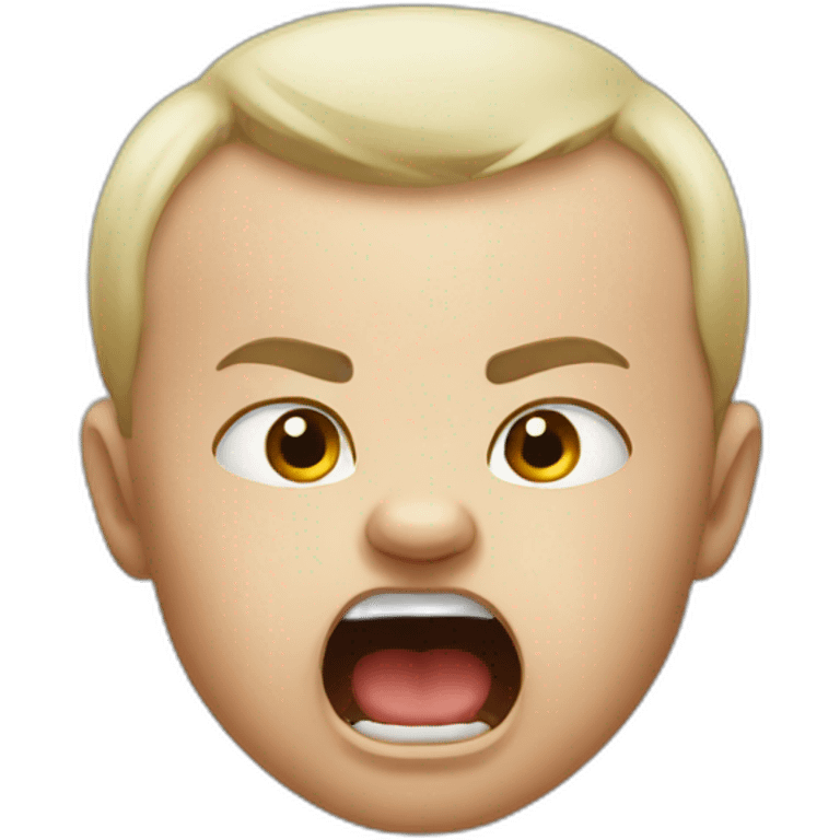 Angry baby emoji