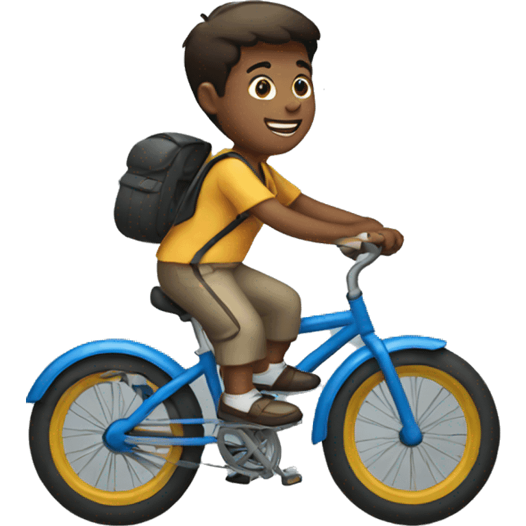 Boy on cycle  emoji