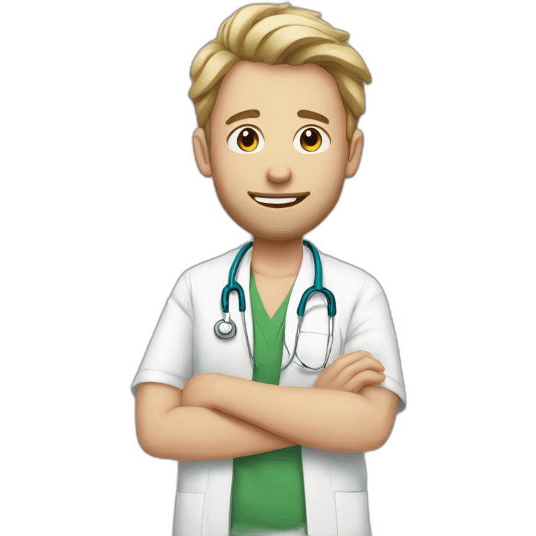 Maarten at hospital emoji