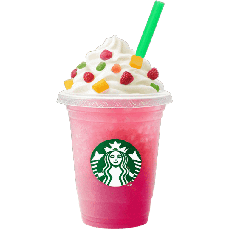 Pink Starbucks drink  emoji