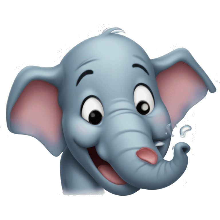 ecstatic elephant laughing with tears emoji