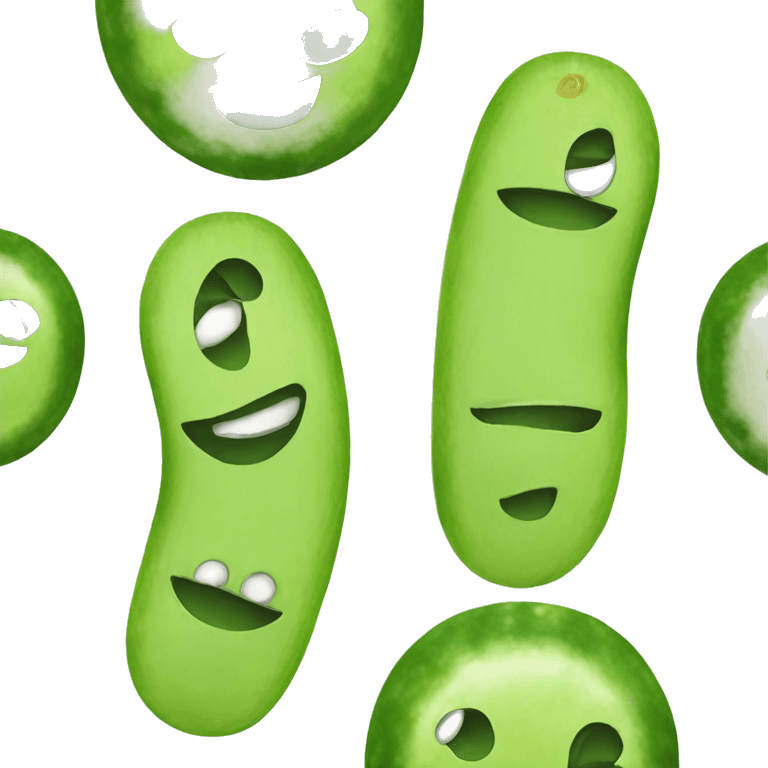 Smiley face with cucumbers on their eyes emoji