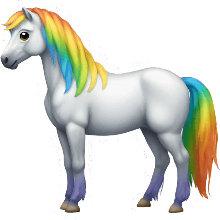 Rainbow Horse Full Body emoji