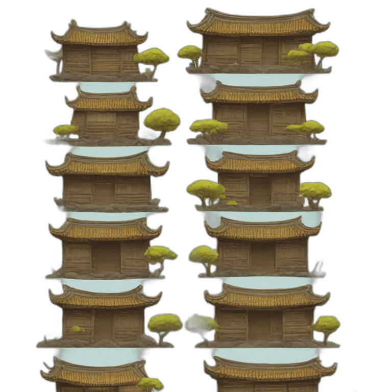 Chinese-style hut emoji