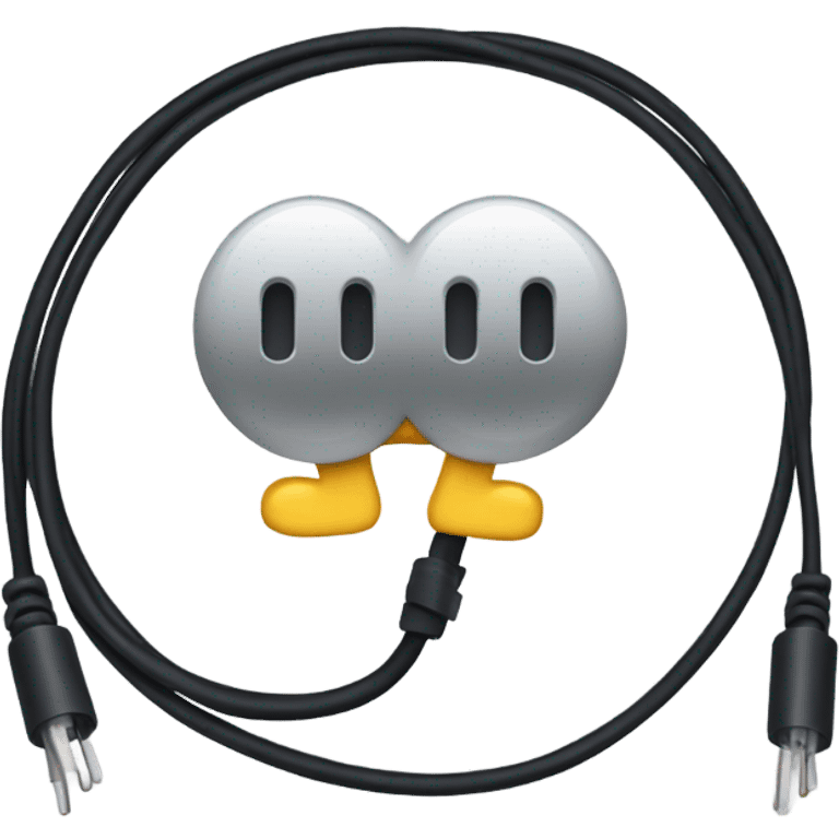 Eletric cable mickie mouse connector emoji