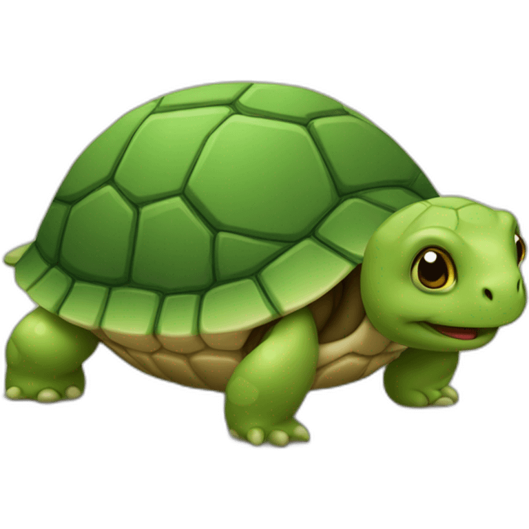 Tortue qui mange du caca emoji