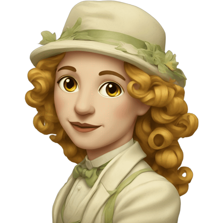 Art nouveau painter emoji