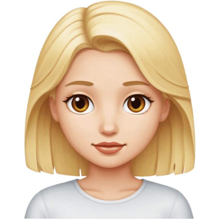 blonde girl emoji