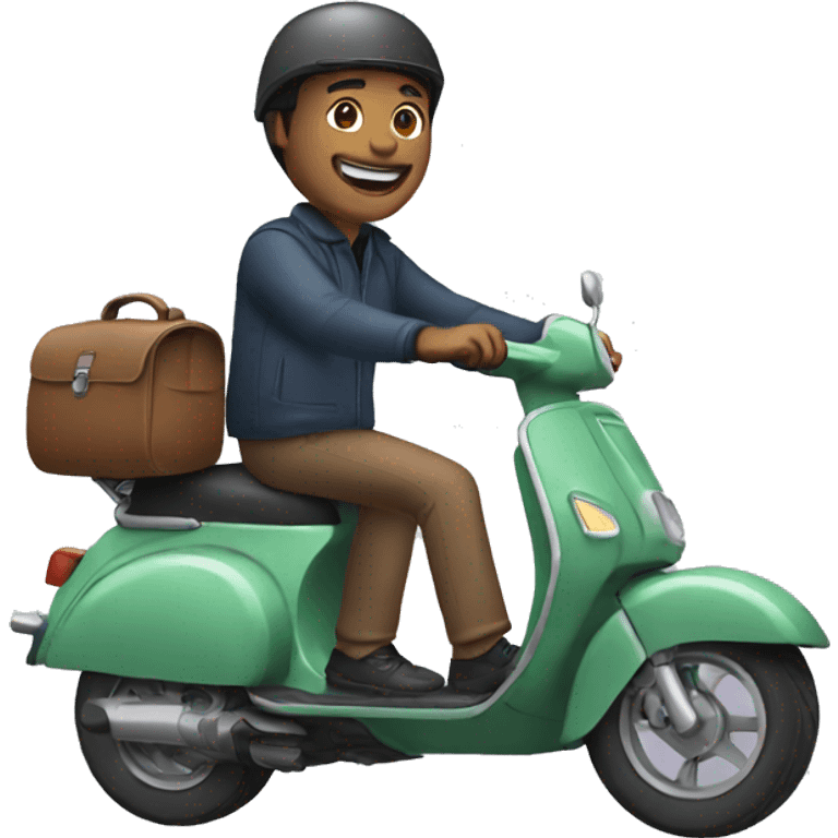 man on a scooter emoji