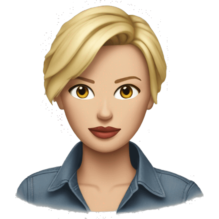 ultra realistic charlize theron wearing shirt emoji