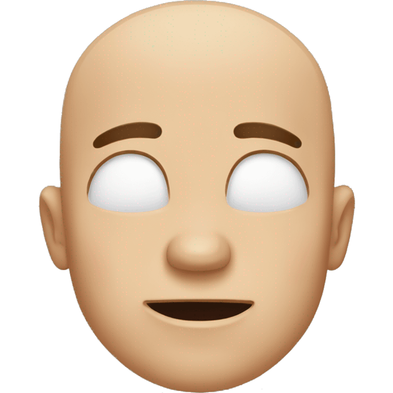 Bald guy crying emoji