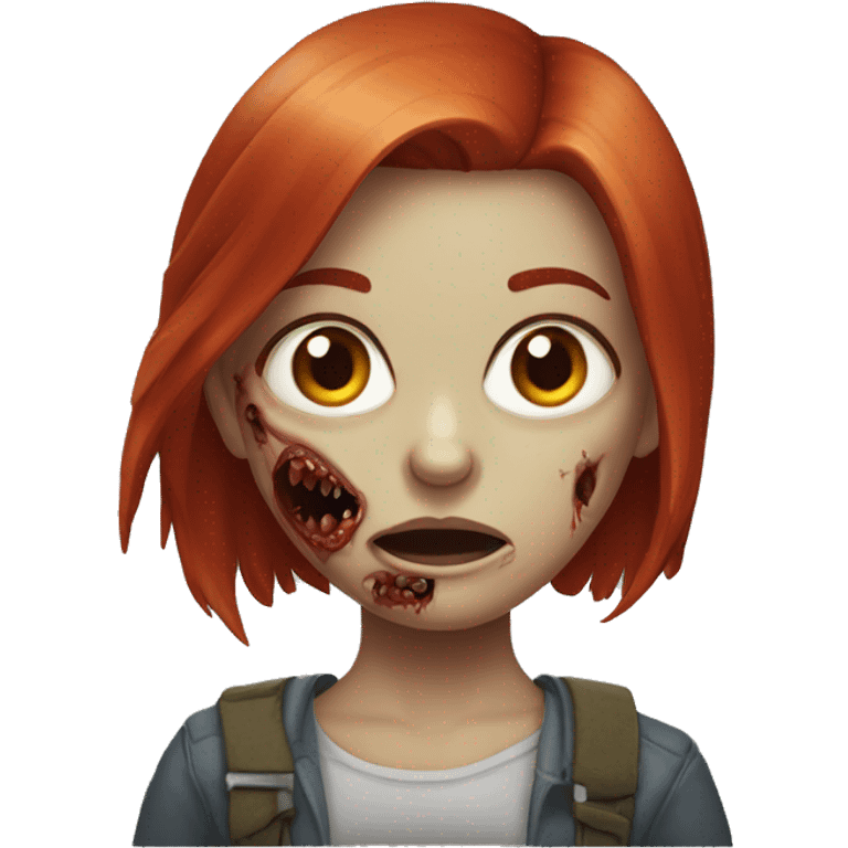 zombie redhead girl emoji