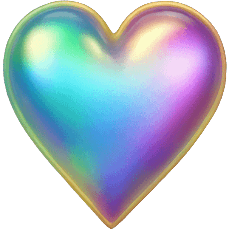 Iridescent heart emoji