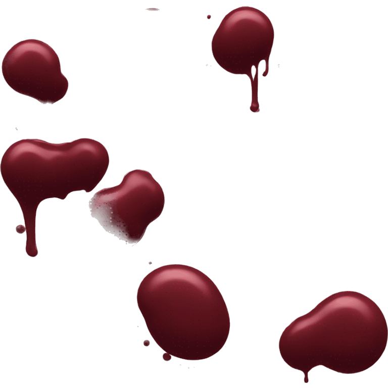 dark red paint splatter emoji