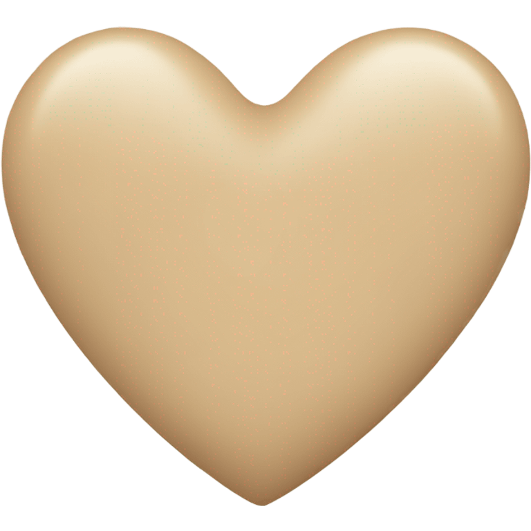 beige heart emoji