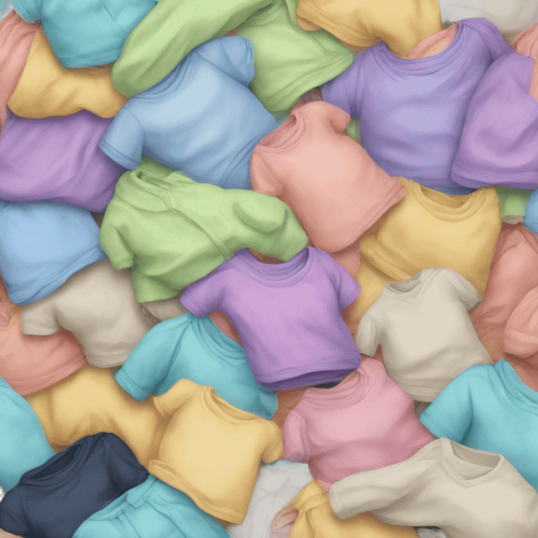 pile of clothes pastel emoji