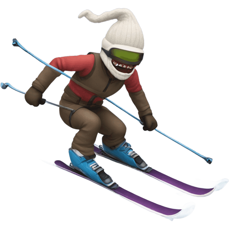 Demogorgan skiing emoji