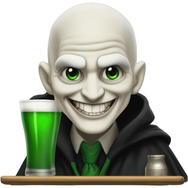 Voldemort and Joker at a Pub emoji