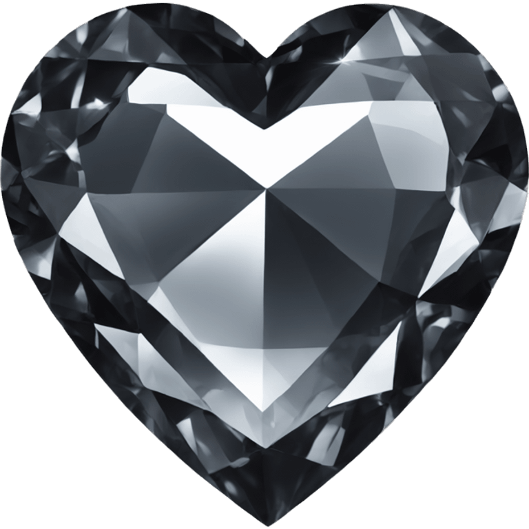 Black diamond heart emoji