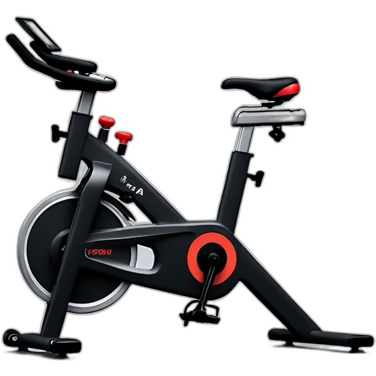 Peloton stationary bike with screen emoji