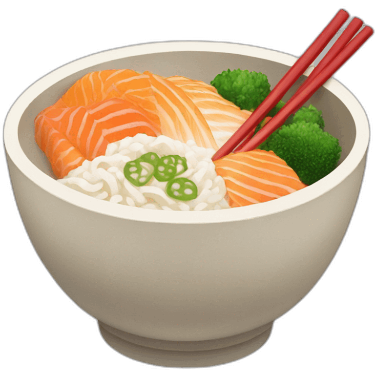 japanese donburi bowl without chopsticks emoji