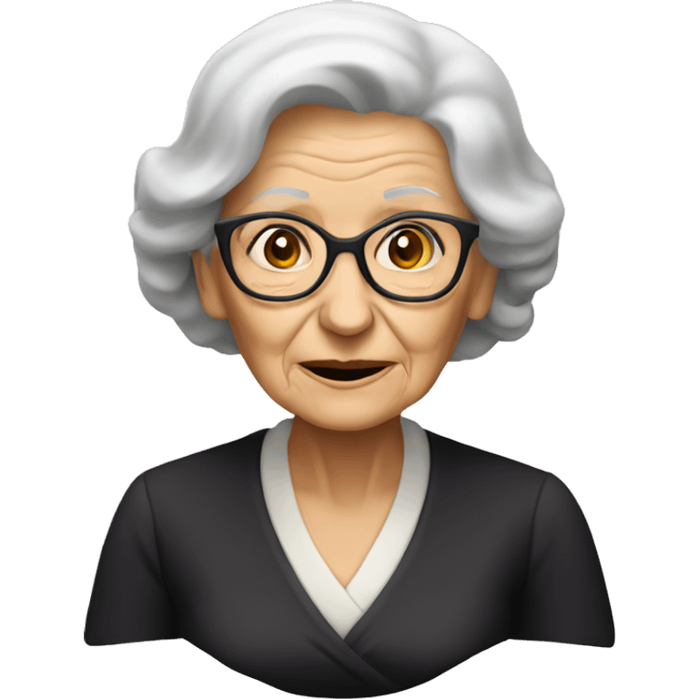 Old lady widow emoji