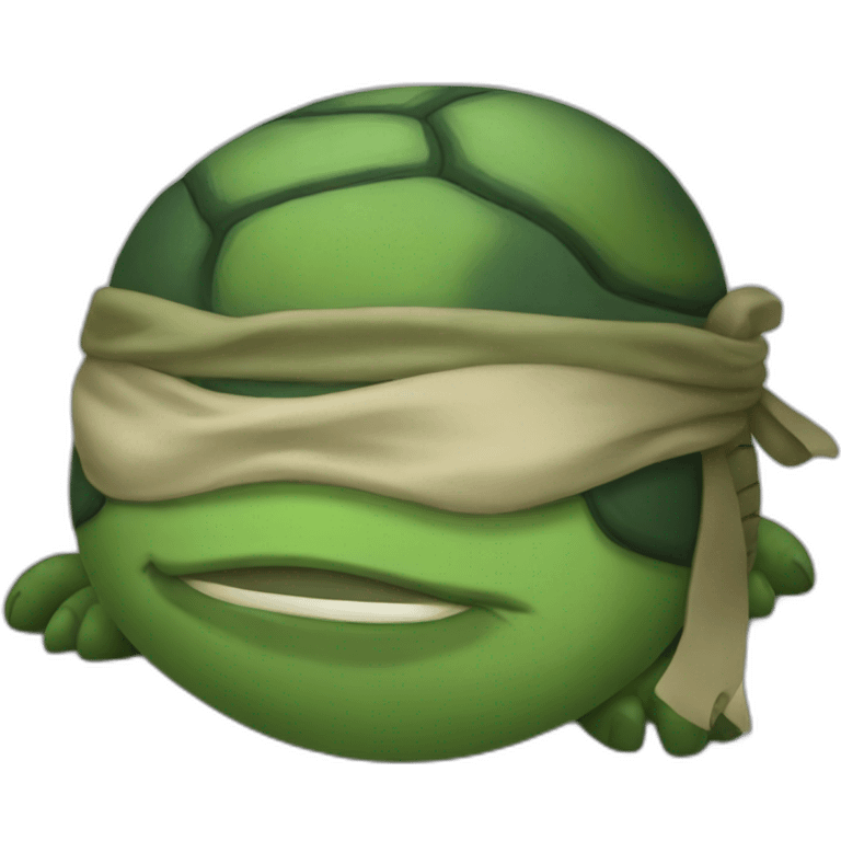 Sleeping ninja turtle emoji