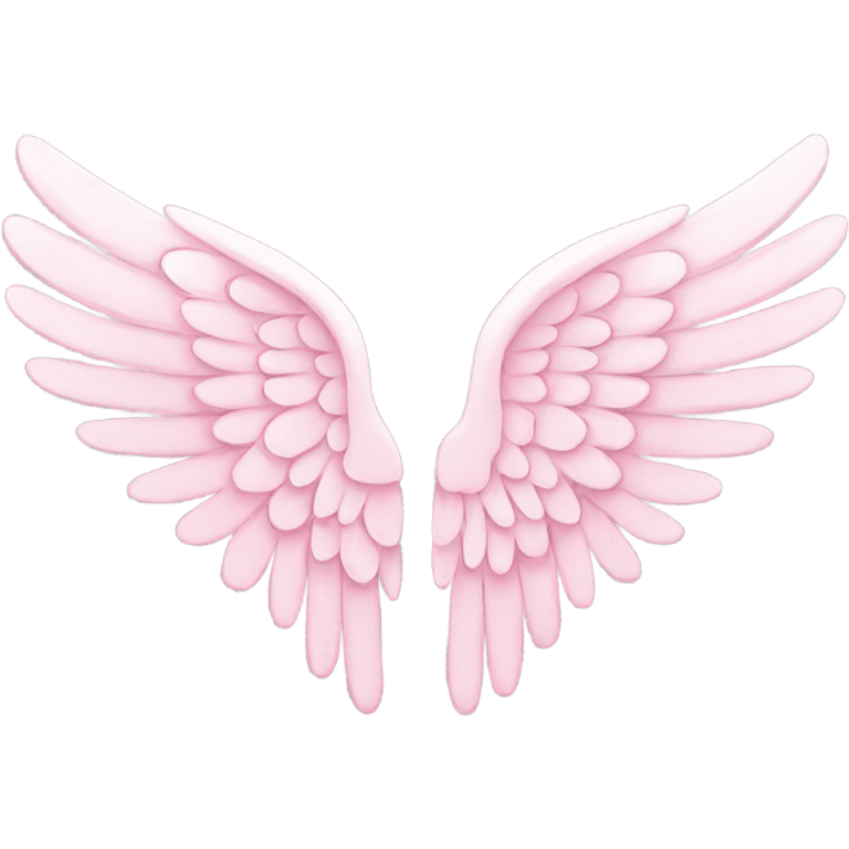 light pink angel wing emoji