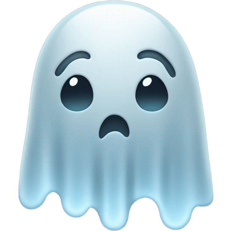 Sad ghost emoji