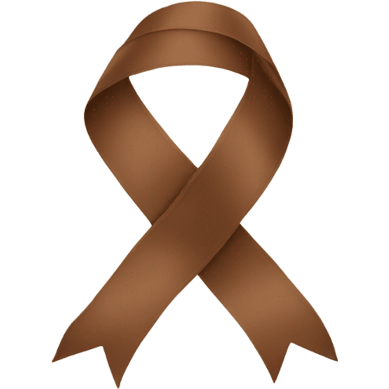 brown ribbon emoji