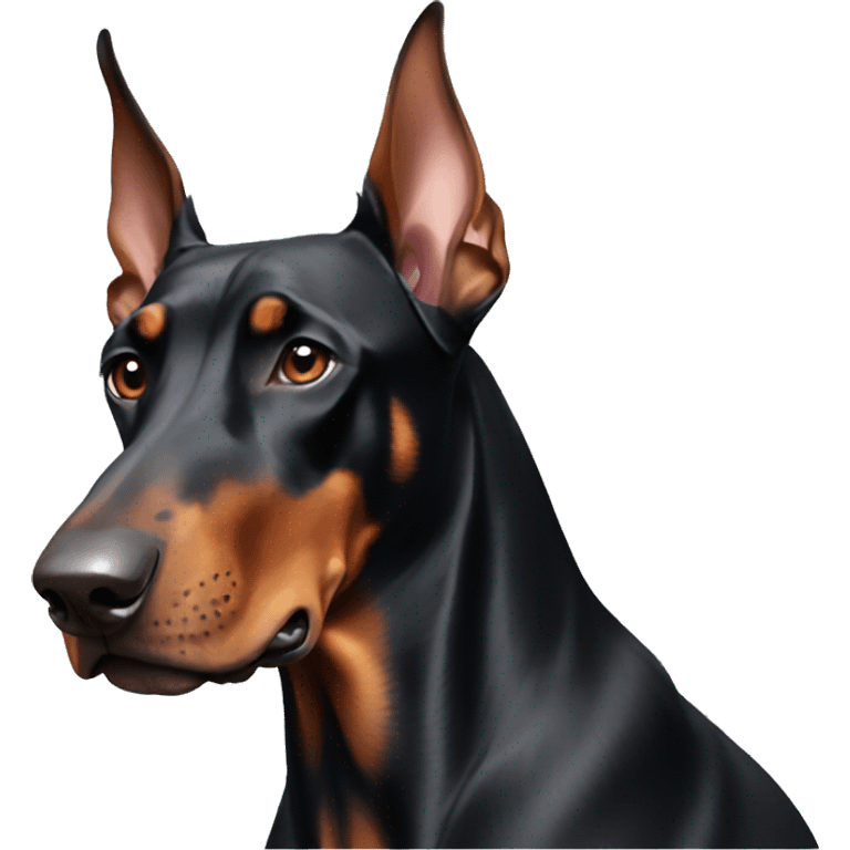 Doberman dog emoji