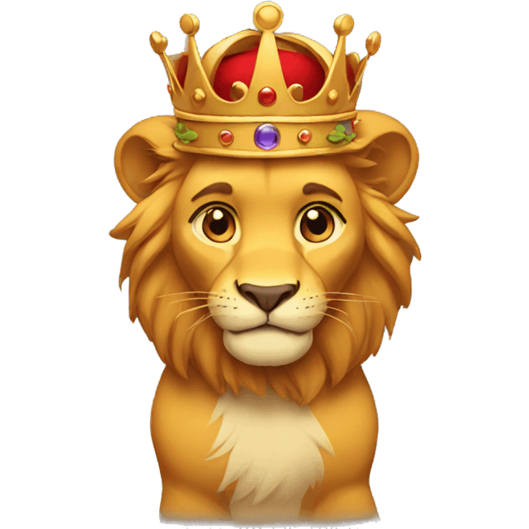 Simba with a crown emoji