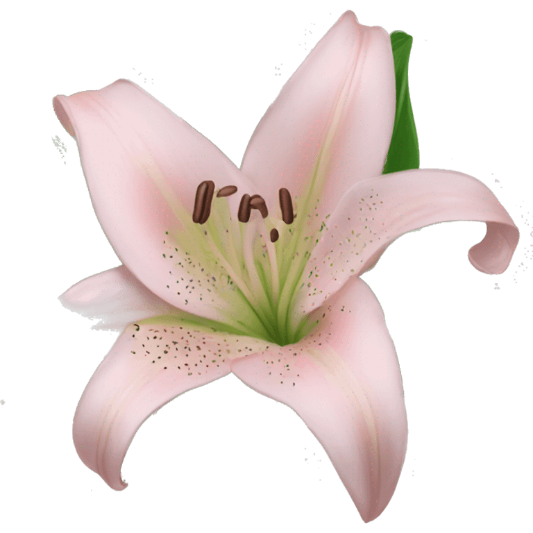 light pink lilium emoji