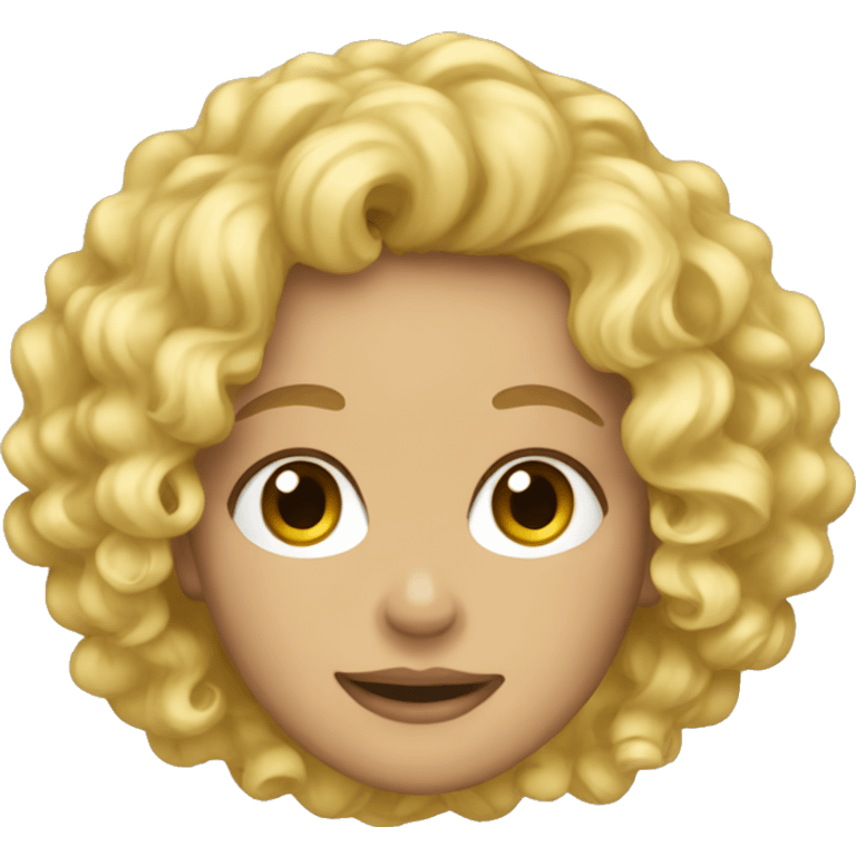 blonde curls  emoji