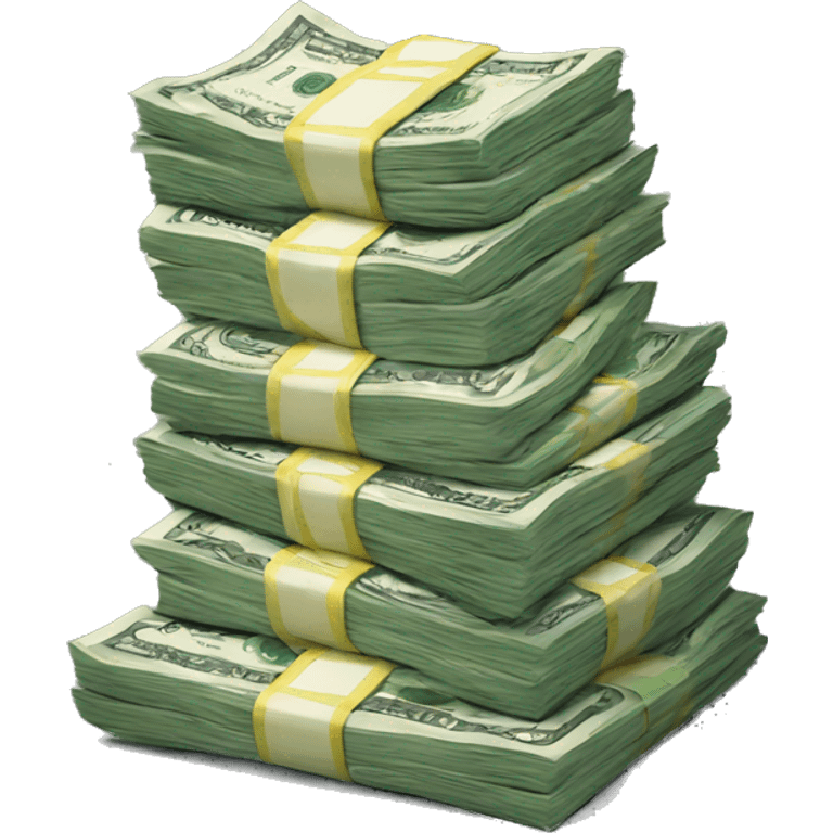 Stack of money  emoji