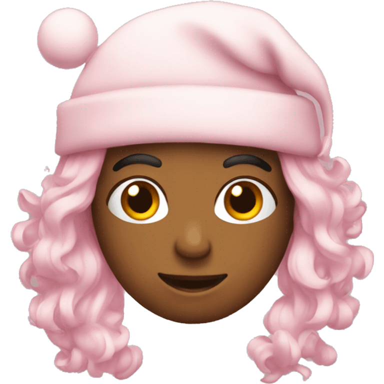 light pink christmas emoji