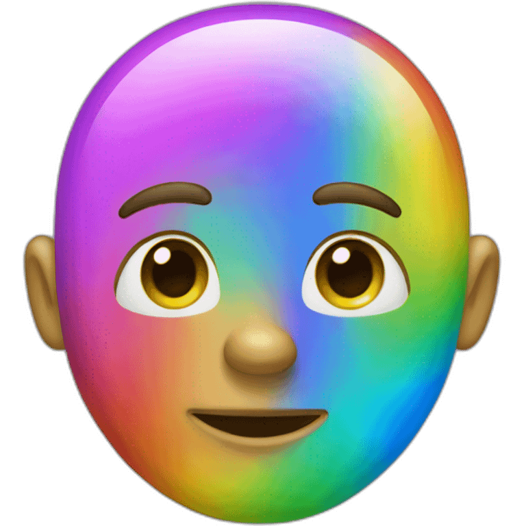 number three in rainbow bubble font emoji