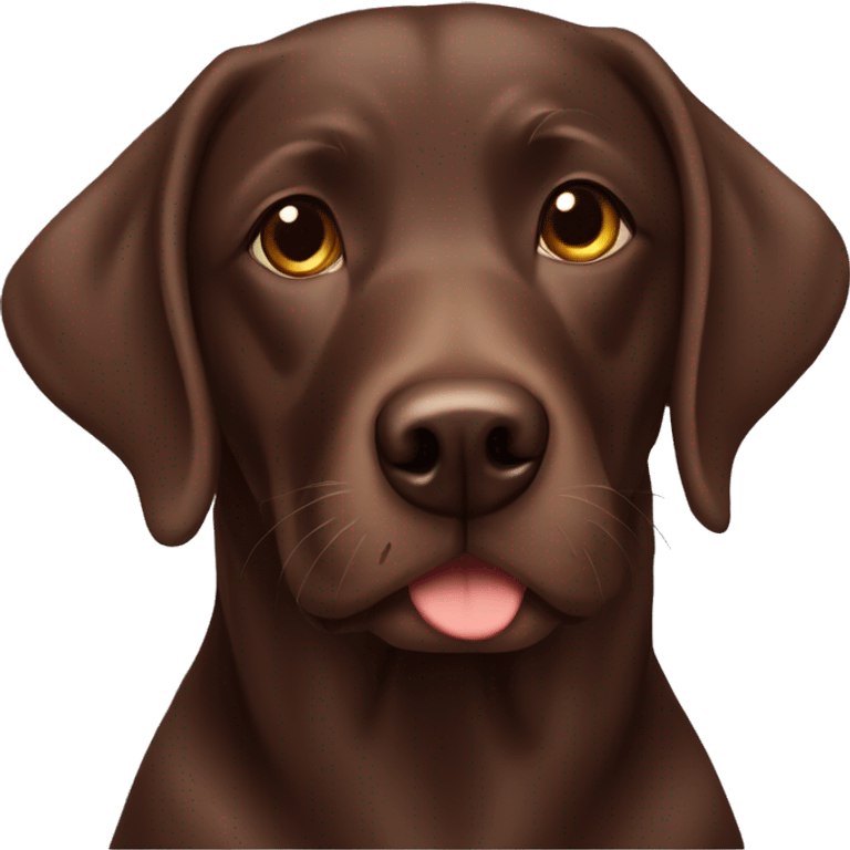 Chocolate lab emoji