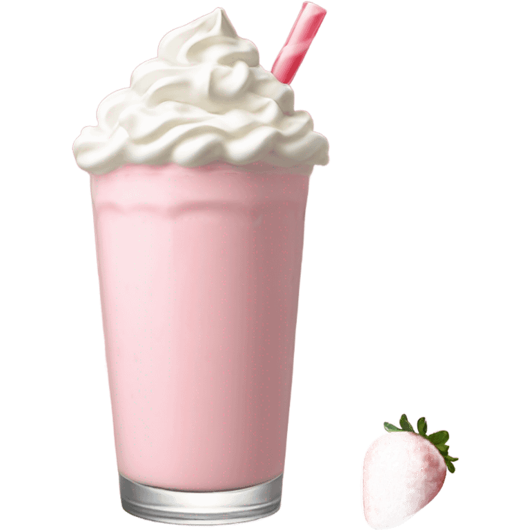 Strawberry milkshake  emoji