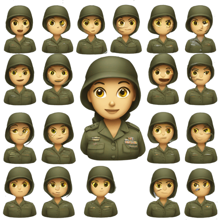 woman army emoji