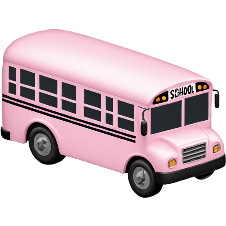 Light pink school bus  emoji