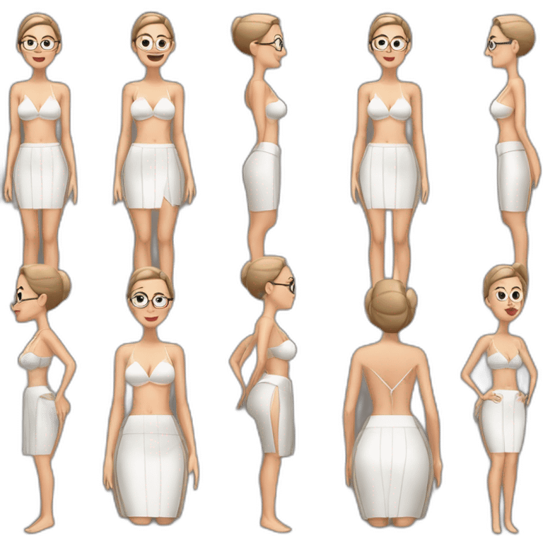 sexy ruth bader ginsburg wearing string bikini top and a skirt acting out that scene from basic instinct sitting facing forward legs apart(full body, ios17, sitting legs spread apart) emoji