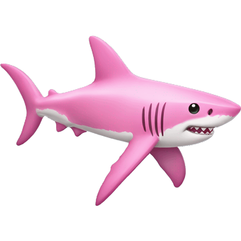 pink shark  emoji