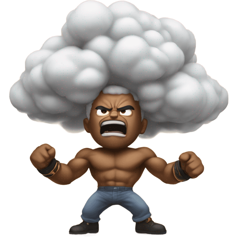 Tussling fighting cloud  emoji